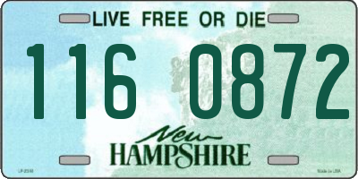 NH license plate 1160872