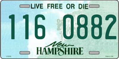 NH license plate 1160882