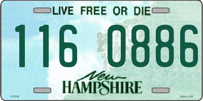 NH license plate 1160886