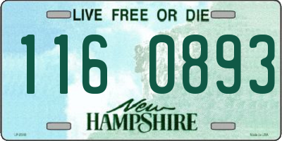 NH license plate 1160893