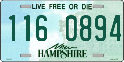 NH license plate 1160894