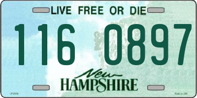 NH license plate 1160897
