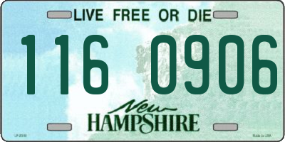 NH license plate 1160906
