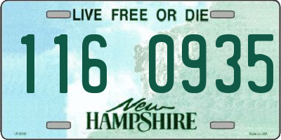 NH license plate 1160935