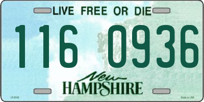 NH license plate 1160936