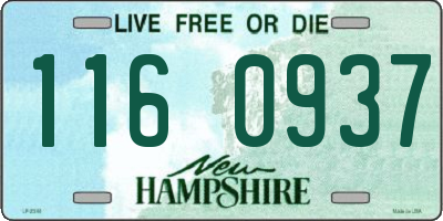 NH license plate 1160937
