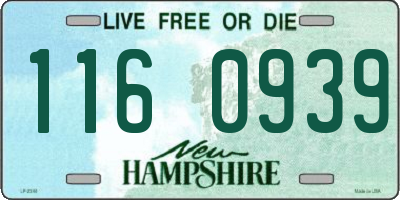 NH license plate 1160939