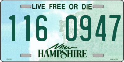NH license plate 1160947