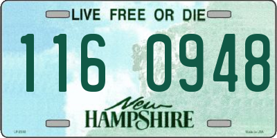 NH license plate 1160948