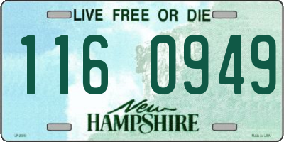 NH license plate 1160949