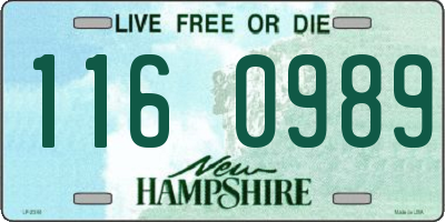 NH license plate 1160989