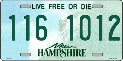 NH license plate 1161012