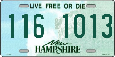NH license plate 1161013