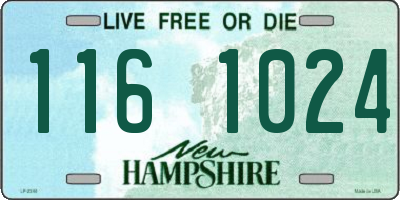 NH license plate 1161024