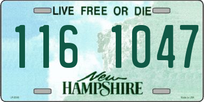 NH license plate 1161047