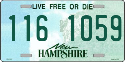NH license plate 1161059