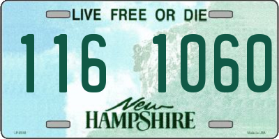 NH license plate 1161060