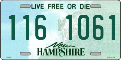 NH license plate 1161061
