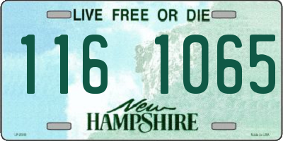 NH license plate 1161065