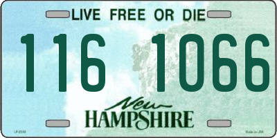 NH license plate 1161066