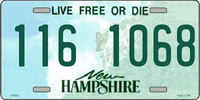NH license plate 1161068