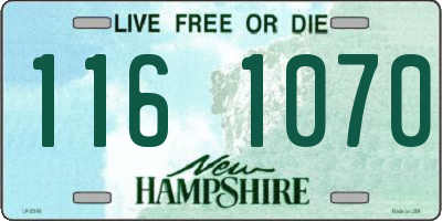 NH license plate 1161070