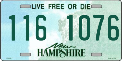 NH license plate 1161076