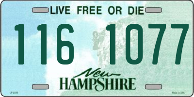 NH license plate 1161077