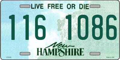 NH license plate 1161086
