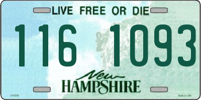 NH license plate 1161093