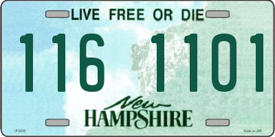 NH license plate 1161101