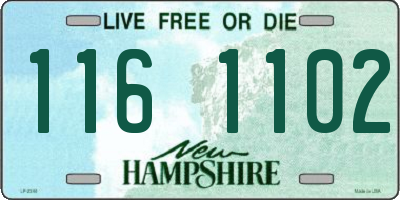 NH license plate 1161102
