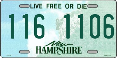 NH license plate 1161106
