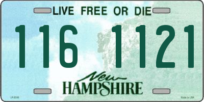 NH license plate 1161121