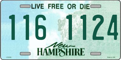 NH license plate 1161124