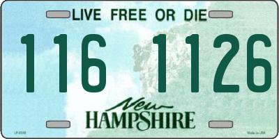 NH license plate 1161126