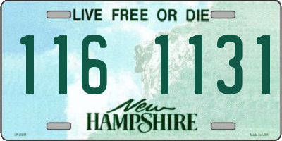 NH license plate 1161131