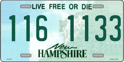 NH license plate 1161133