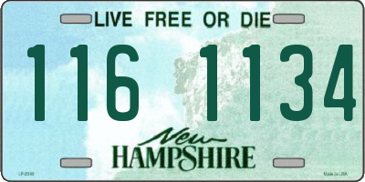 NH license plate 1161134