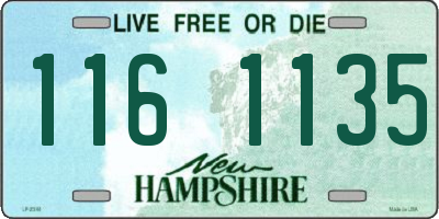 NH license plate 1161135