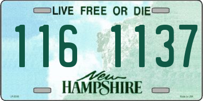 NH license plate 1161137