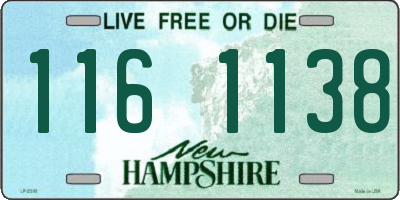 NH license plate 1161138