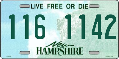 NH license plate 1161142