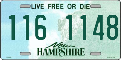 NH license plate 1161148