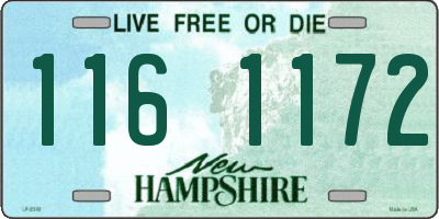 NH license plate 1161172