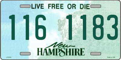 NH license plate 1161183