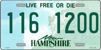 NH license plate 1161200