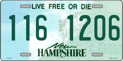 NH license plate 1161206