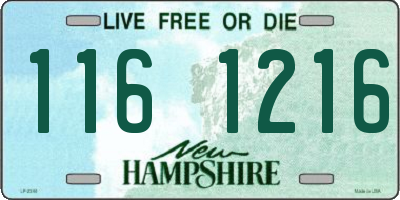 NH license plate 1161216