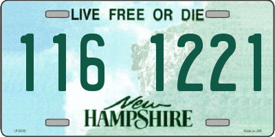 NH license plate 1161221